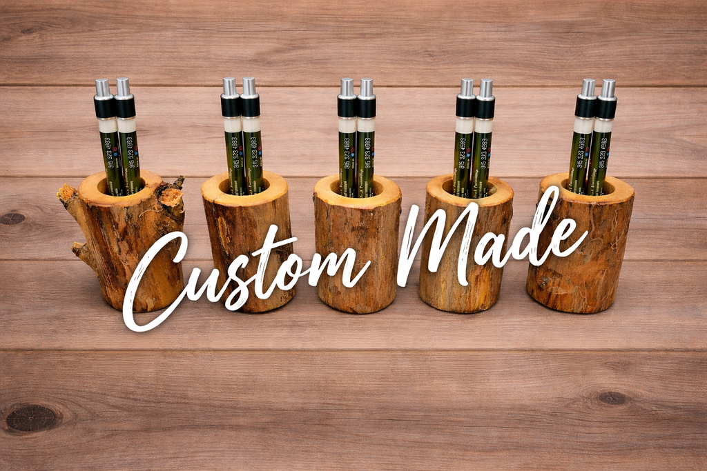 One Unique Rustic Pencil Holder