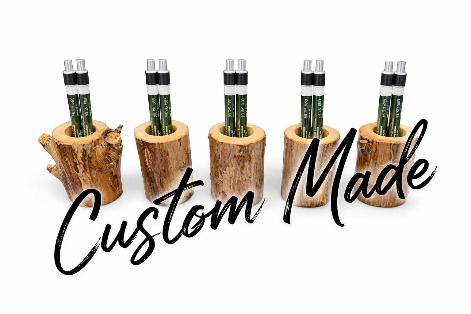One Unique Rustic Pencil Holder